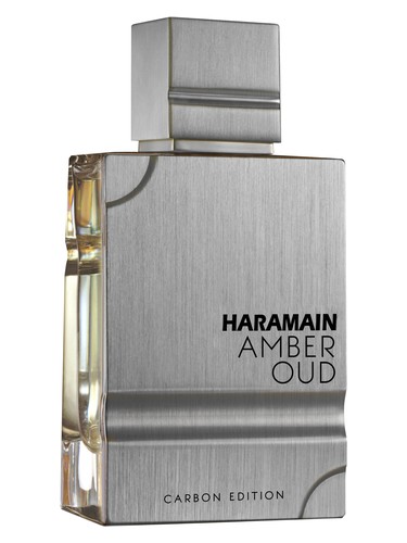 Frasco do Amber Oud Carbon Edition, da Al Haramain