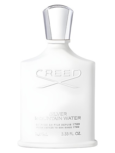 Frasco do Silver Mountain Water, da Creed